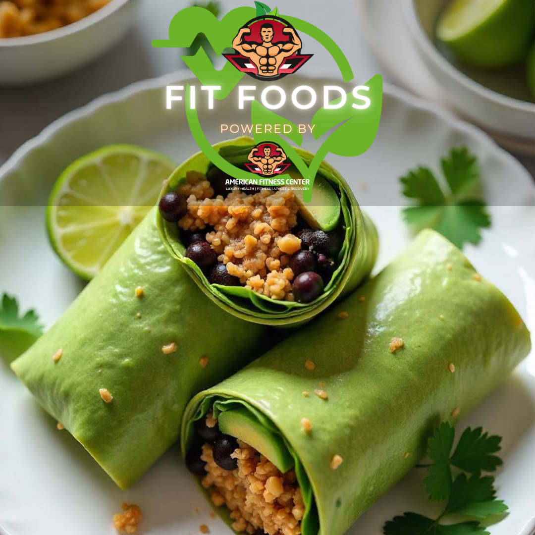 Ground Turkey & Black Bean Spinach Wraps - The Health Bar Powered By American Fitness Center