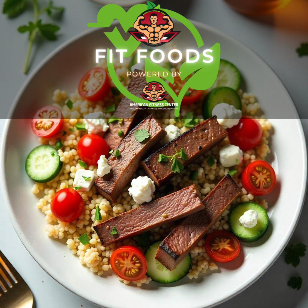 Mediterranean Grilled Beef & Couscous Bowl