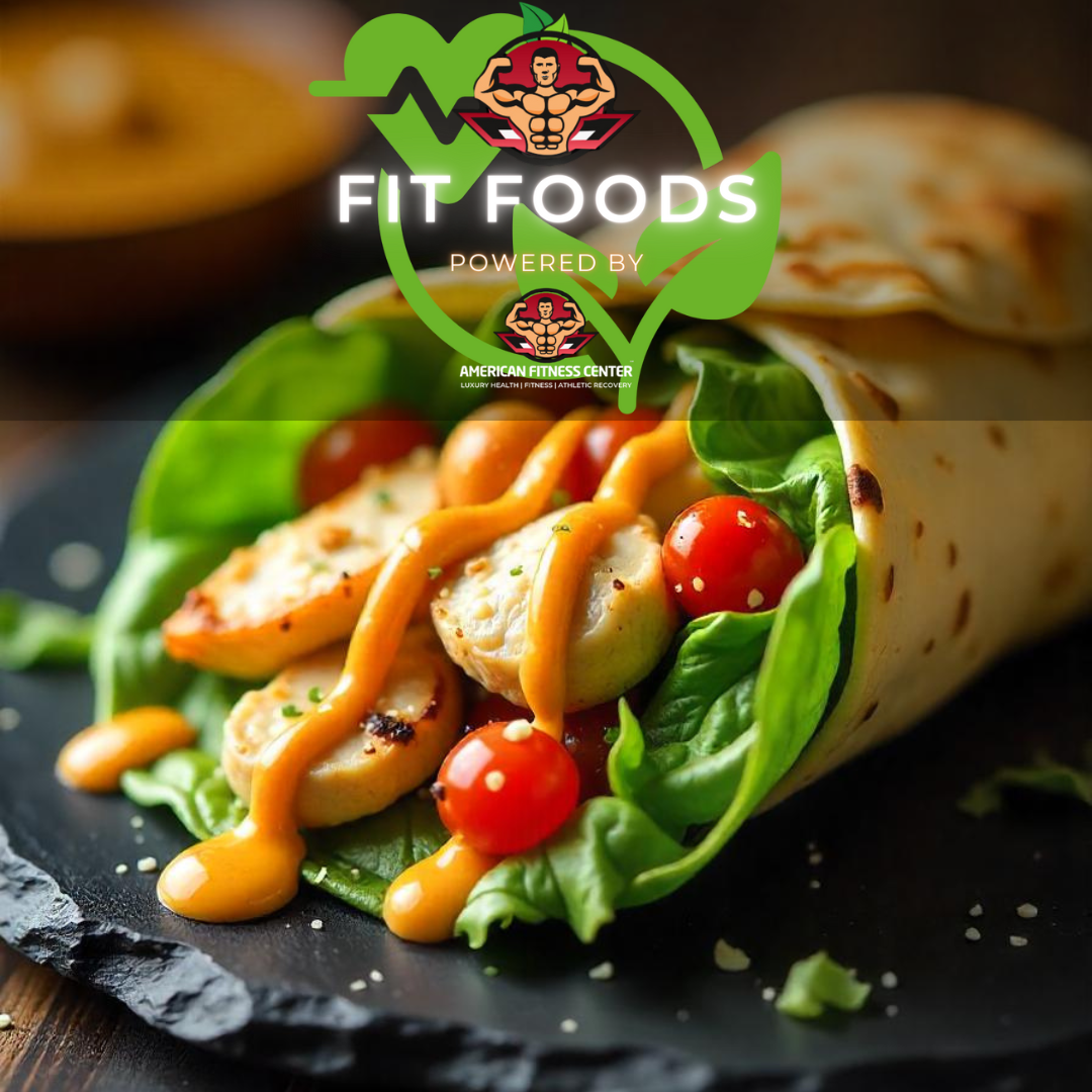 Grilled Chicken Caesar Wrap - The Health Bar Powered By American Fitness Center