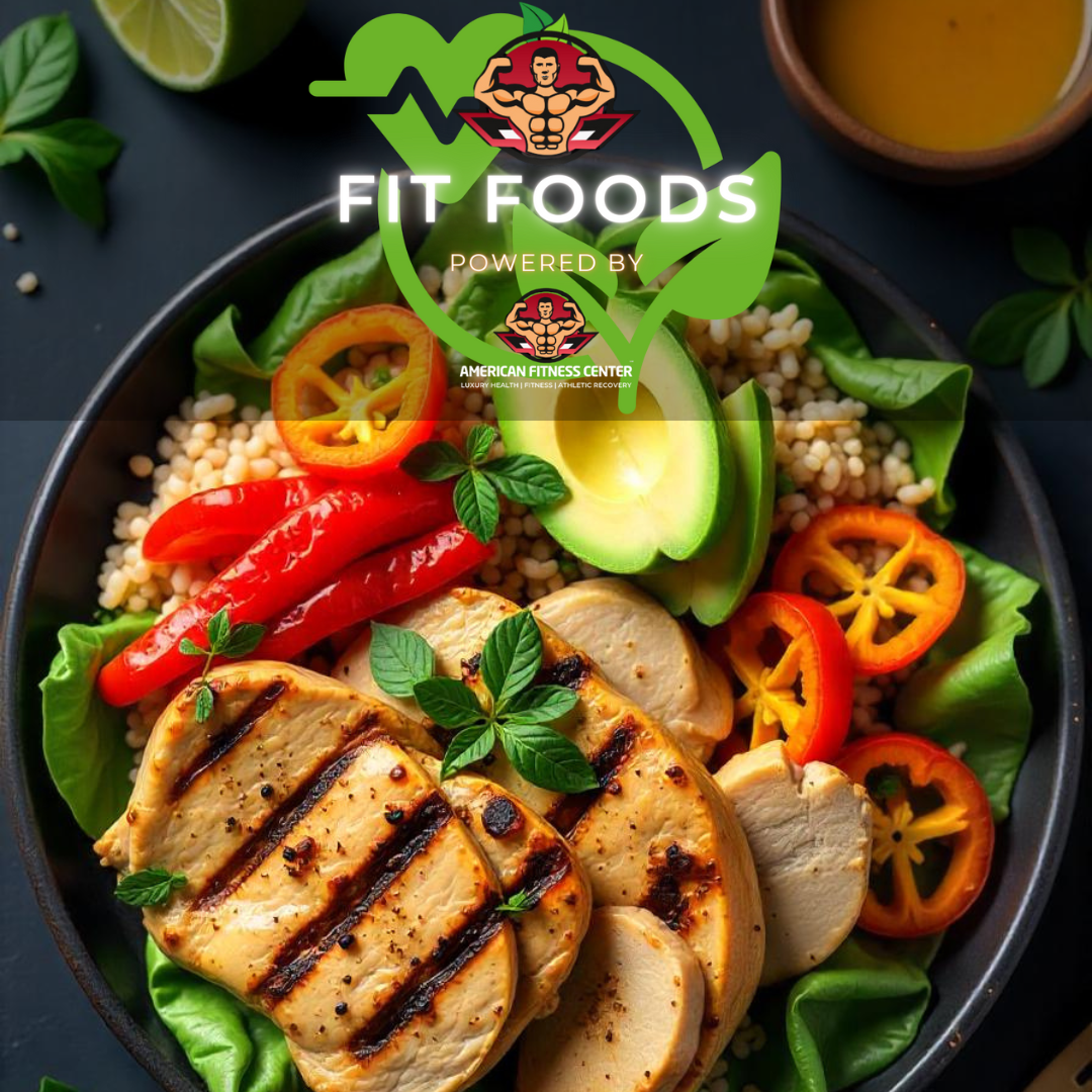 Grilled Chicken Fajita Bowl - The Health Bar Powered By American Fitness Center