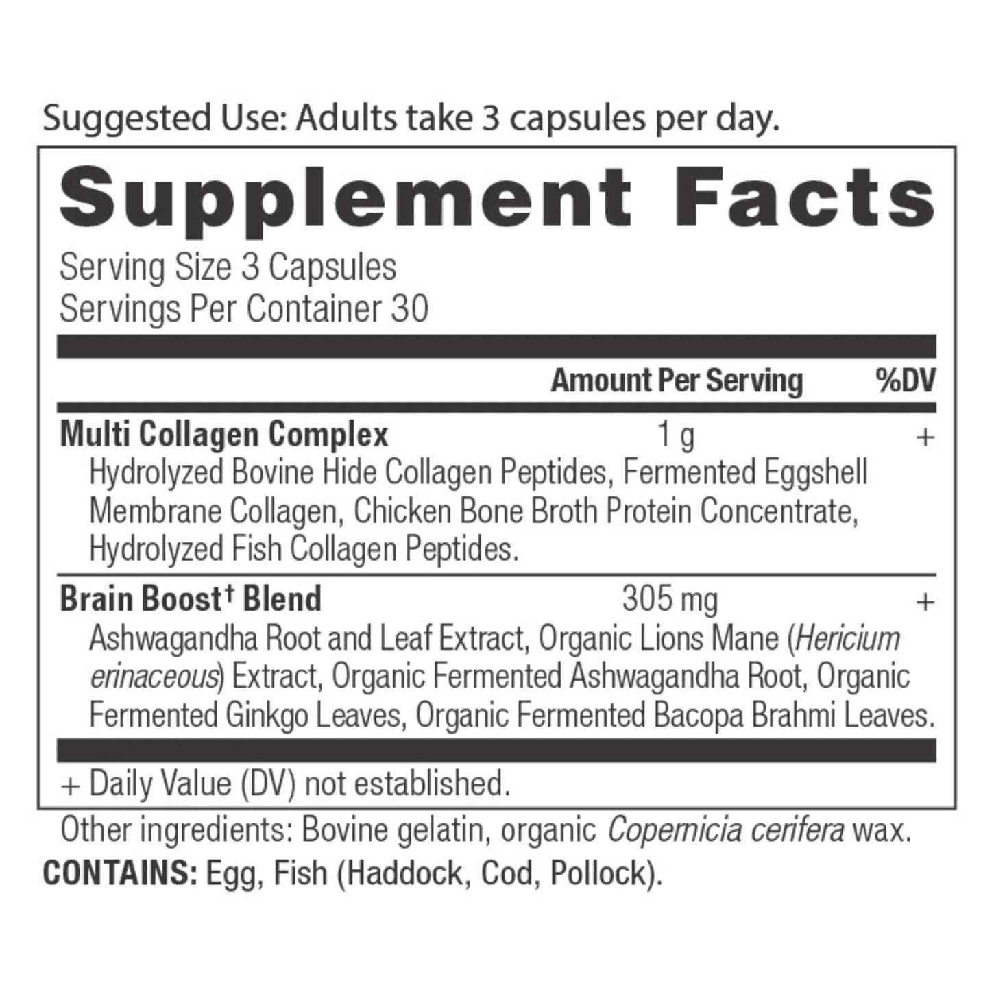 Ancient Nutrition - Multi Collagen Brain Boost