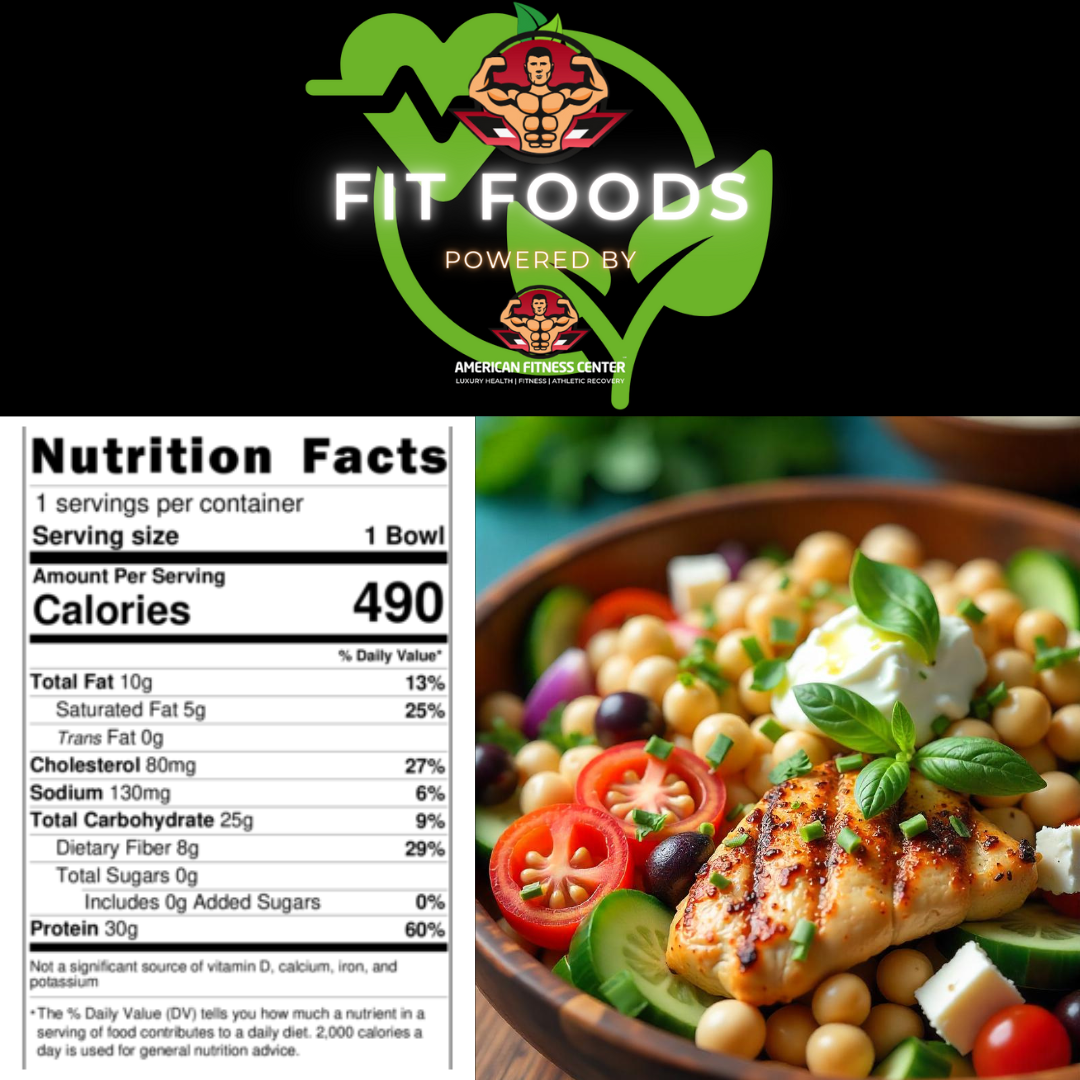 Mediterranean Grilled Chicken Chickpea Bowl