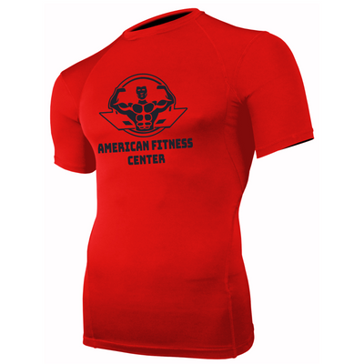Men's Half Sleeve Compression Shirt - The Health Bar Powered By American Fitness Center