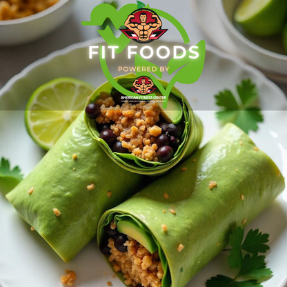 Ground Turkey & Black Bean Spinach Wraps