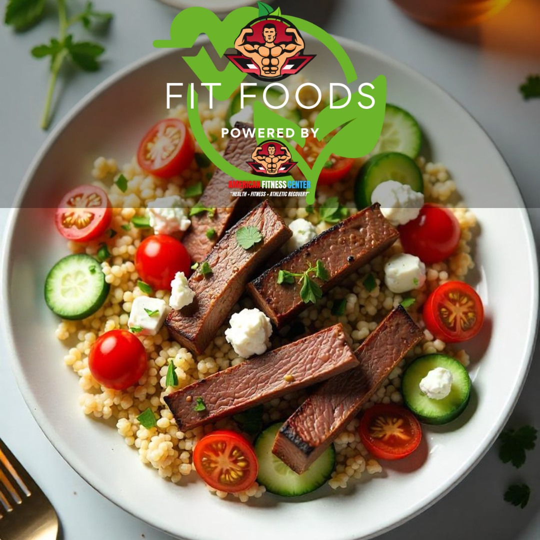 Mediterranean Grilled Lamb & Couscous Bowl - The Health Bar Powered By American Fitness Center