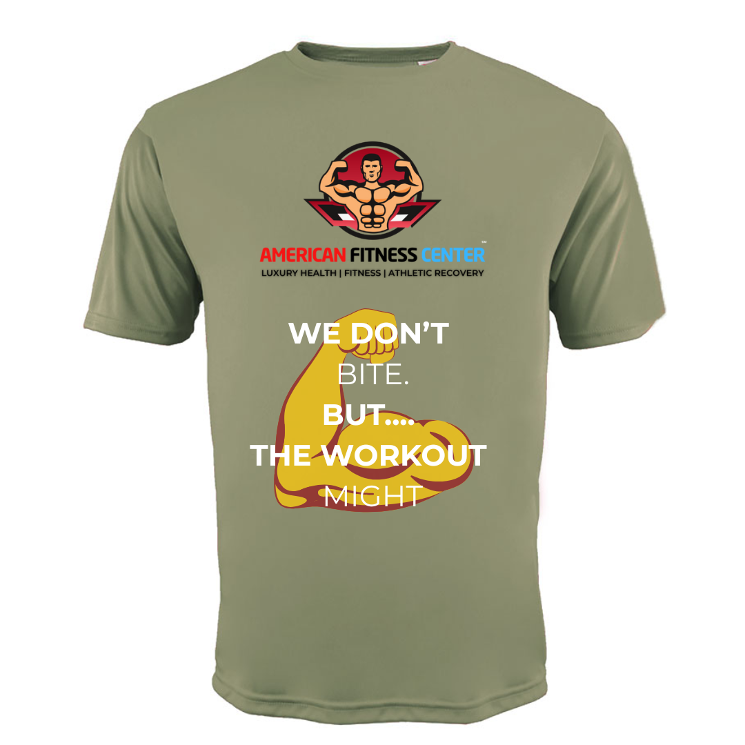 Men's "Workout Might Bite" Tee