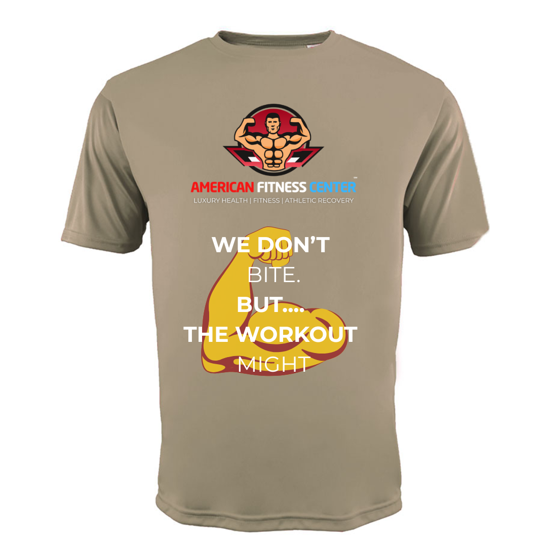 Men's "Workout Might Bite" Tee