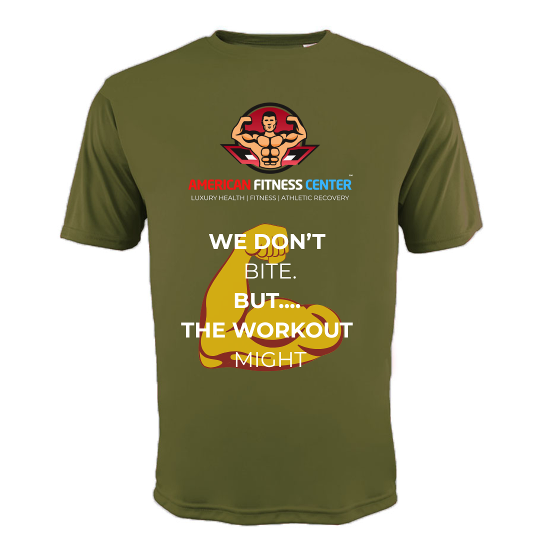 Men's "Workout Might Bite" Tee