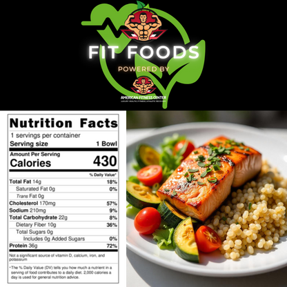 Grilled Salmon and Veggie Bowl